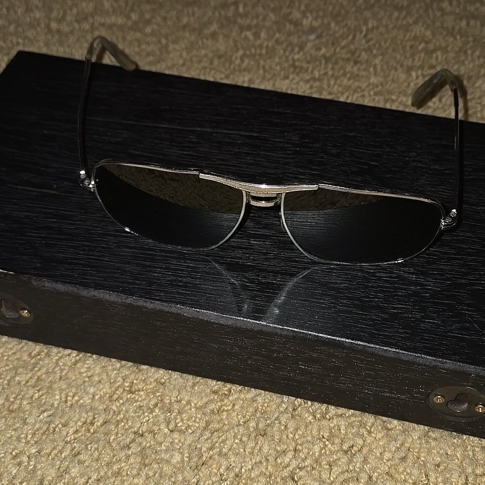 Sunnies Vintage As Is Unisex Women Men Sunglasses Sun Vacation Avaitor Gray Blac - Picture 12 of 16